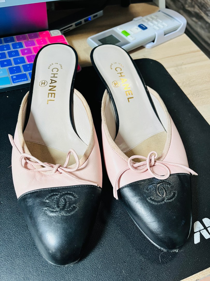 Chanel women's slip ons clearance