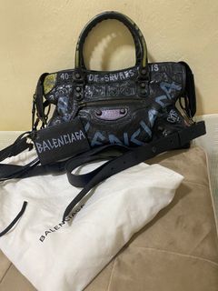 Balenciaga small city graffiti