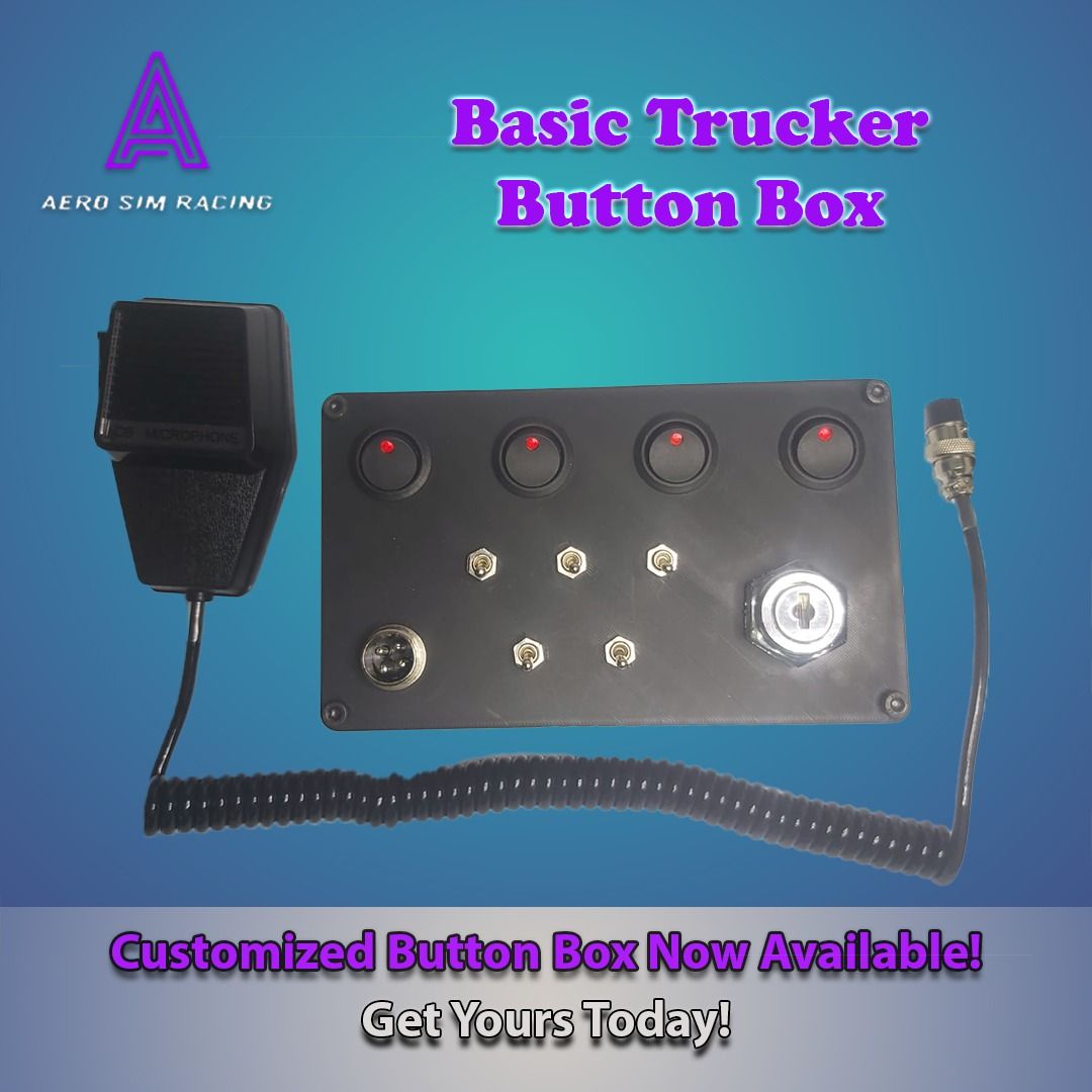 Basic Trucker Sim Racing Button Box / Flight Simulator / Racing