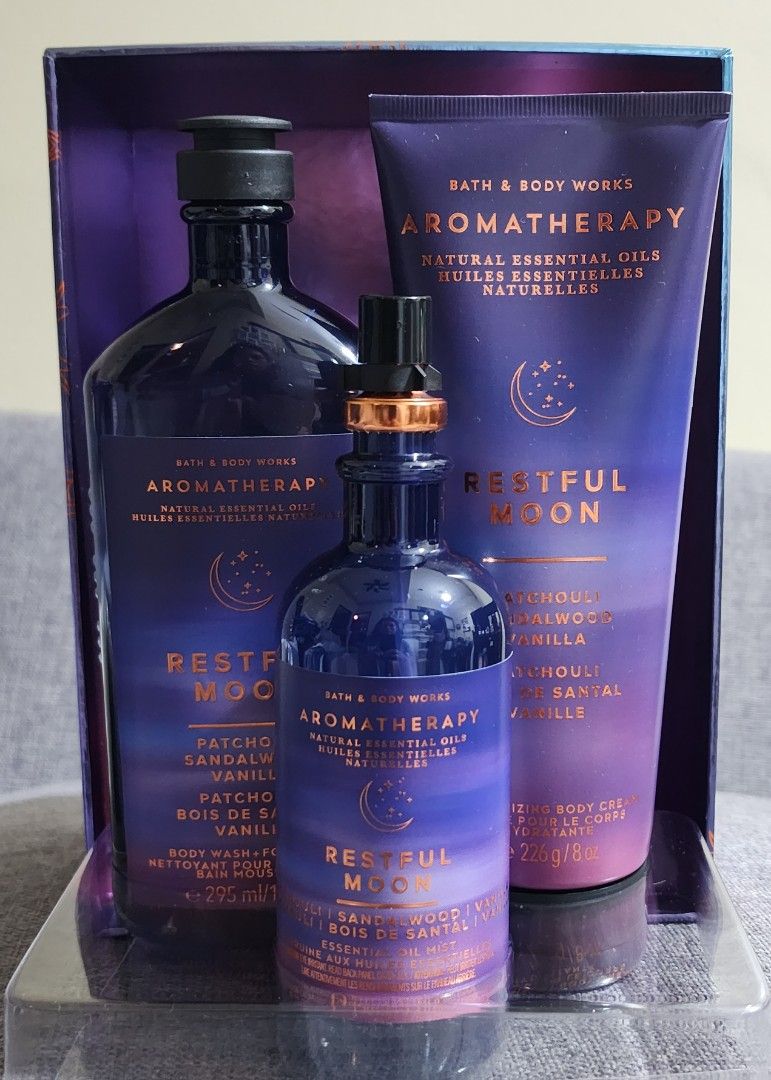 Bath and Body Works Aromatherapy Restful Moon Gift Box Set, Beauty
