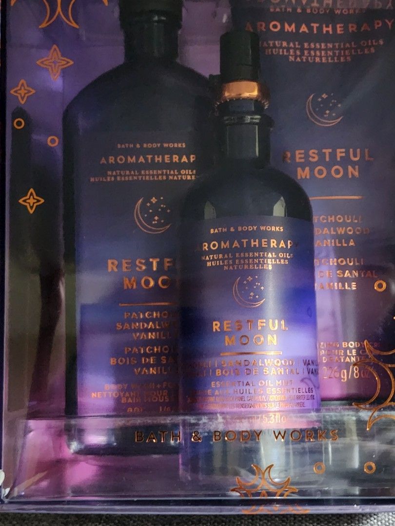 Bath and Body Works Aromatherapy Restful Moon Gift Box Set, Beauty