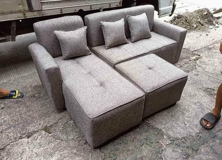 beds double deck L SHAPE SOFA SET stock 445, Furniture & Home Living