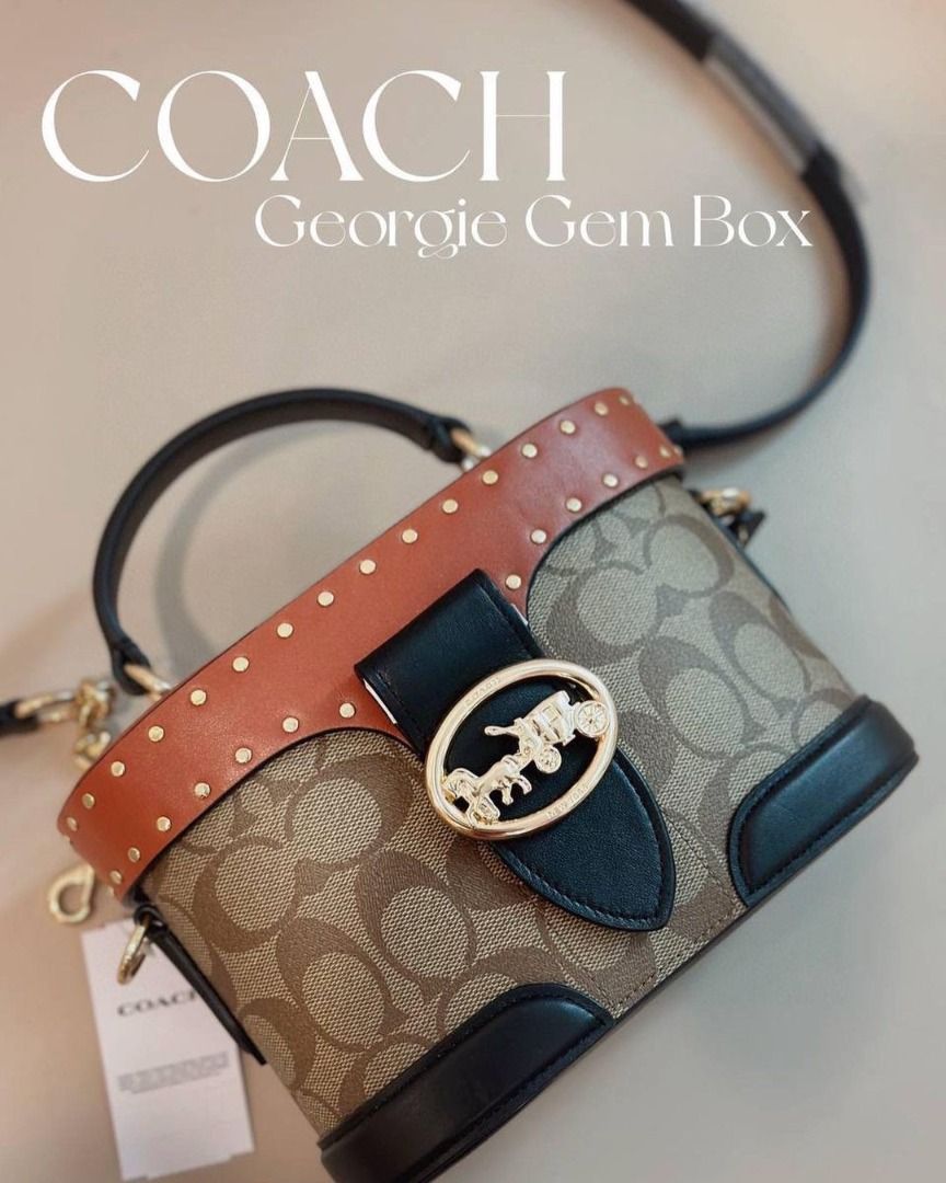 Belle coach color matching box bag, makeup box bag, and portable cross body  are very good. The size is about 20/10/14cm #Coach 2022 #Vintage  #Fashionista #StreetStyle #Unisexstly #Diamond #daily#Level#Charming  #DAZZLING, Women's Fashion,