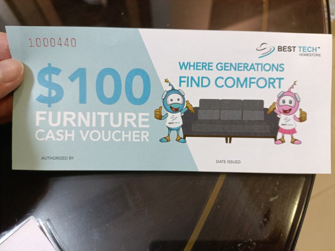 Best Tech Homestore 100 voucher, Tickets & Vouchers, Vouchers on Carousell