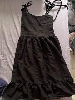 Black Babydoll Tier Dress