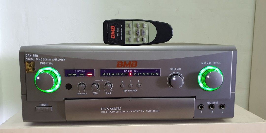 BMB high power karaoke amplifier DAX850 and speaker CSX850., Audio