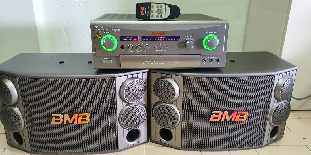 BMB high power karaoke amplifier DAX850 and speaker CSX850., Audio