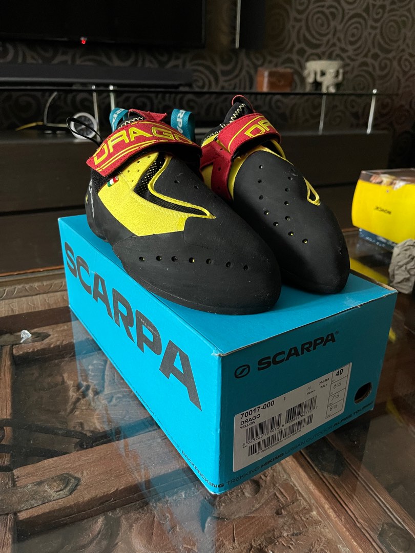 Scarpa Drago LV EU 39 Climbing shoes *Brand New in Box with Tag*, Sports  Equipment, Other Sports Equipment and Supplies on Carousell