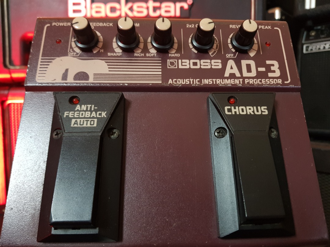 Boss AD3 Acoustic Instrument Processor (Used), Hobbies & Toys, Music