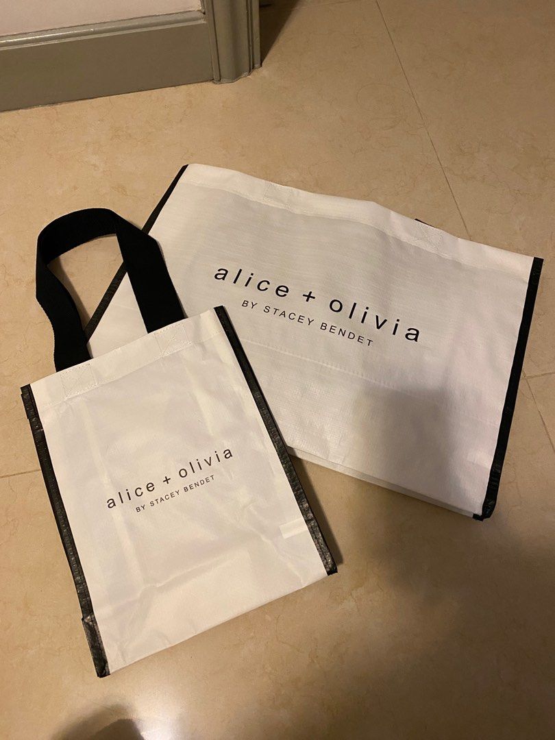 Brand new Alice + Olivia reusable bags 名牌環保袋, 女裝, 手袋及銀包, 單肩包- Carousell