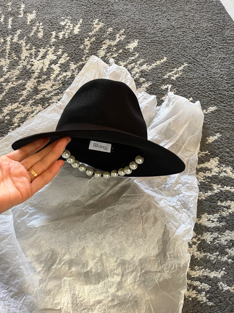 新品 MAISON MICHEL メゾンミッシェル サイズ:M ハット 帽子 - 帽子