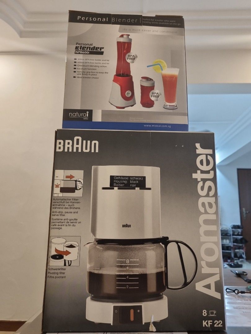 Braun Coffee maker with free blender, TV & Home Appliances, Kitchen