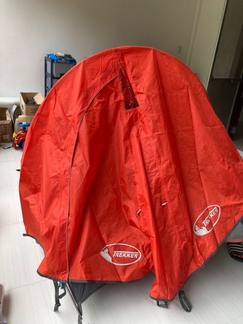 Brown Trekker Tadpole Tent, Sports Equipment, Hiking & Camping on Carousell