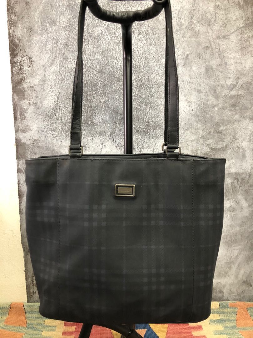 Burberry black discount check bag