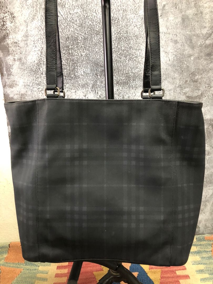 Burberry Black Nova Check Tote Shoulder Bag Luxury Bags