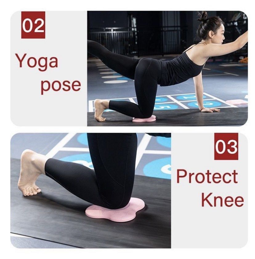 6 Ps Knee Pads For Yoga Extra Thik Yoga Wrist Pad Yoga Ushion Anti Slip  Pilates Support Pad For Men Women Knee Elbow Wrist Hand