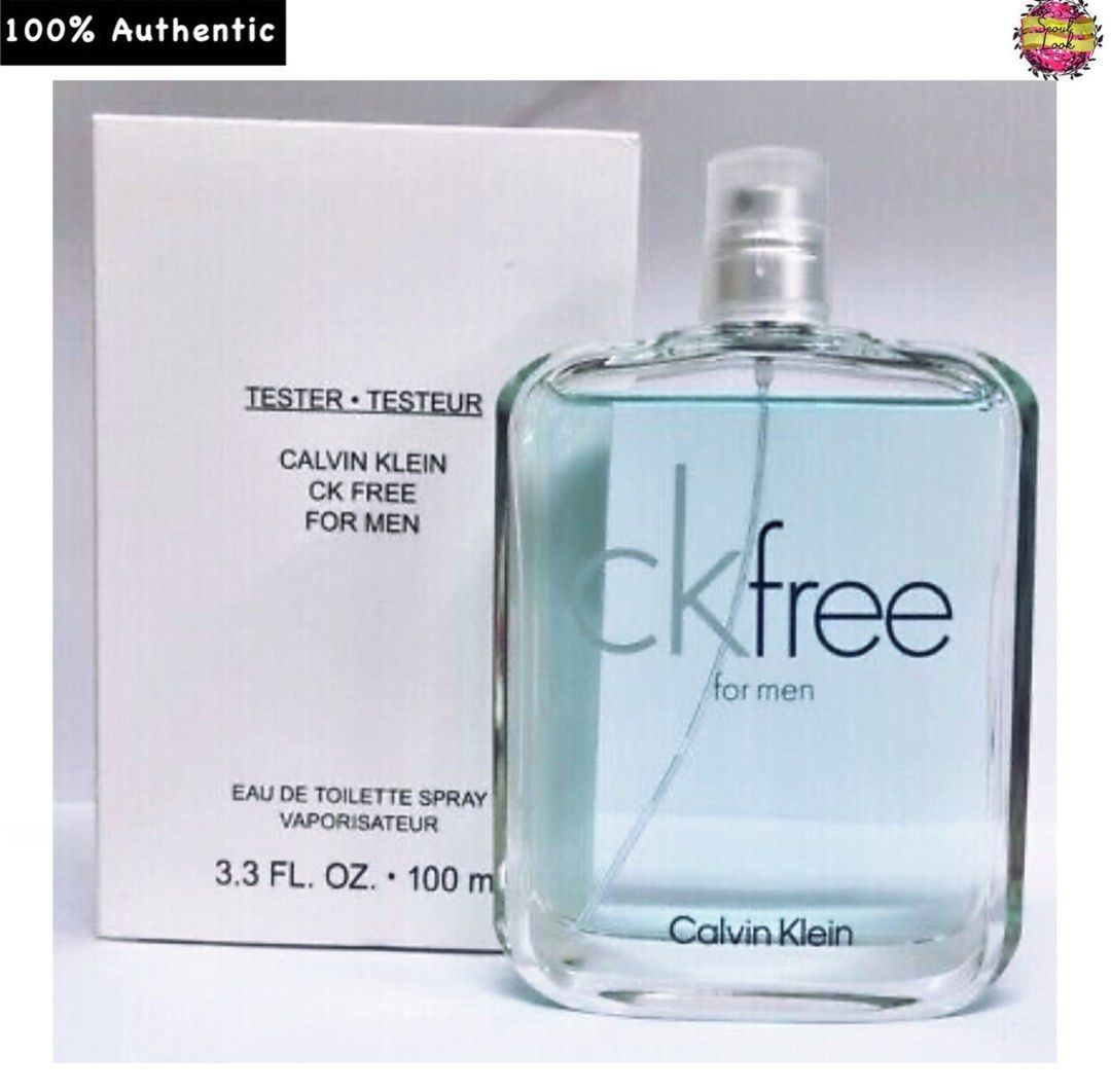 Calvin Klein CK Free EDT 100ml for Men (Tester W/O Cap), Beauty