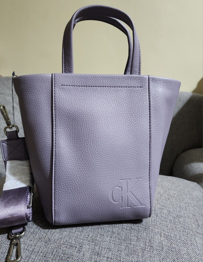 Calvin Klein Minimal Monogram Purple Crossbody / Top Handle Bag, Women's  Fashion, Bags & Wallets, Cross-body Bags on Carousell