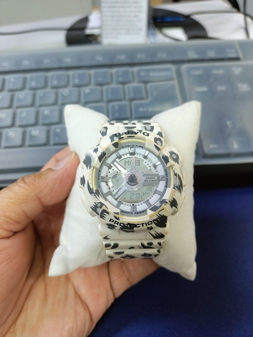 Casio G Shock Baby G BA 110LP 7A Leopard Print