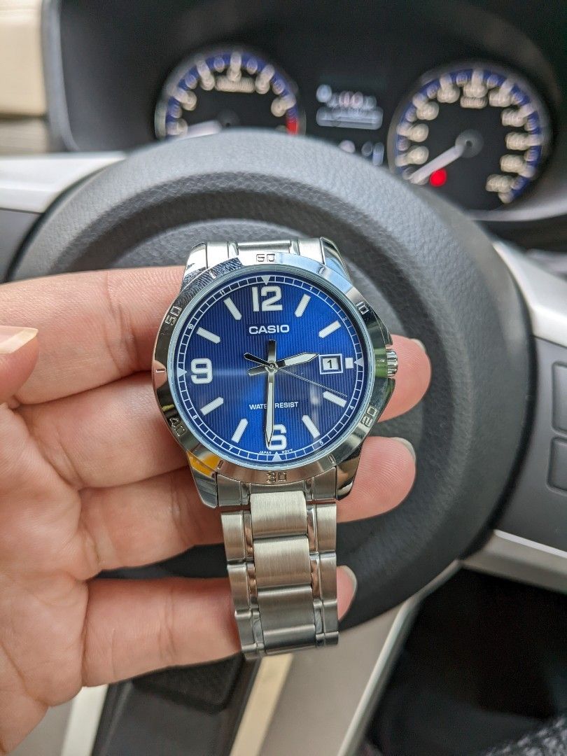 Casio MTP V004 Used Like New Complete Box, Fesyen Pria, Jam Tangan di ...