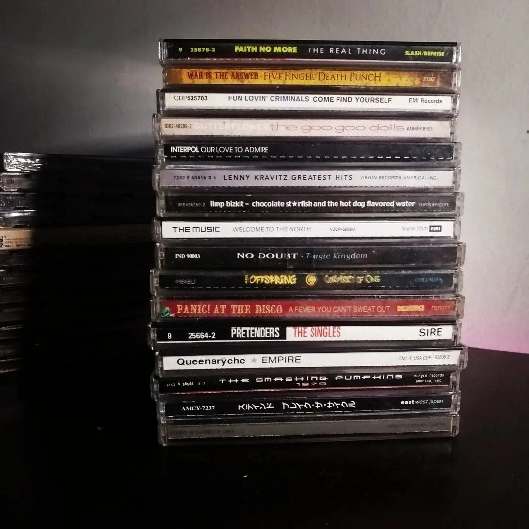 Audio CDs 05 (Category: CDs & DVDs) located in Paranaque City. Submitted by storagemnl (Listing ID 1204061876, Image 2). Description: Audio CDs 05 Php 450 each (or 3pcs for Php 1,250) *some may have concerns with cases; does not affect playback *SF not included #StorageMNL Aerosmith - Music From Another Dimension (Sealed) Aerosmith - Nine Lives AFI - Sing The Sorrow Apocalyptica - 7th Symphony Bad Religion - No Substance [SOLD] Bad Religion - The