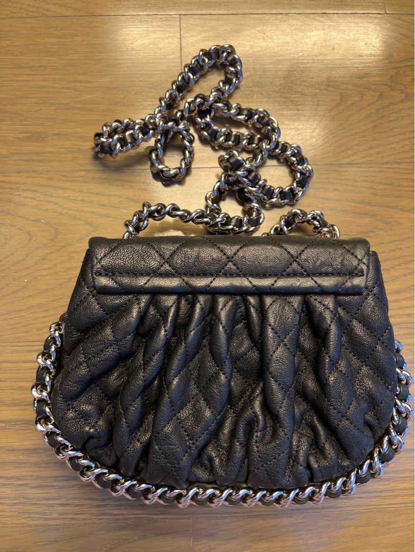 Chanel Calfskin Chain Around Messenger Bag