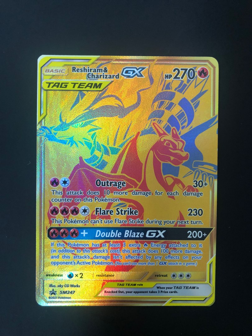 Charizard Reshiram gx tag team pokemon Hobbies Toys Toys