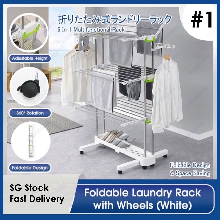 Clothes Rack Korean Multilayer clothes drying rack for laundry