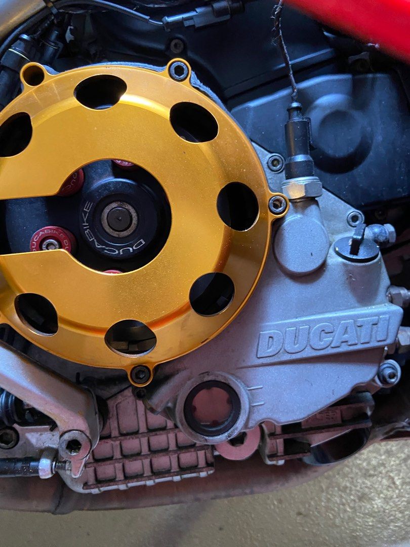 Clutch Cover Ducati Open CNC gold, Motorcycles, Motorcycle Accessories