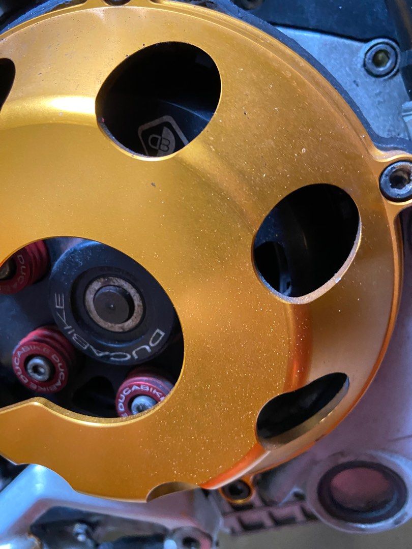 Clutch Cover Ducati Open CNC gold, Motorcycles, Motorcycle Accessories