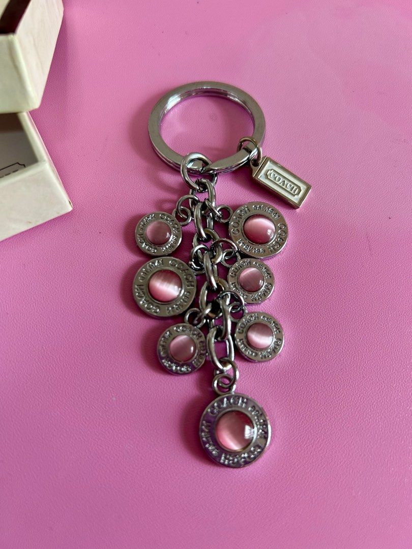 Coach Pink Keychain, Women's Fashion, Watches & Accessories, Other