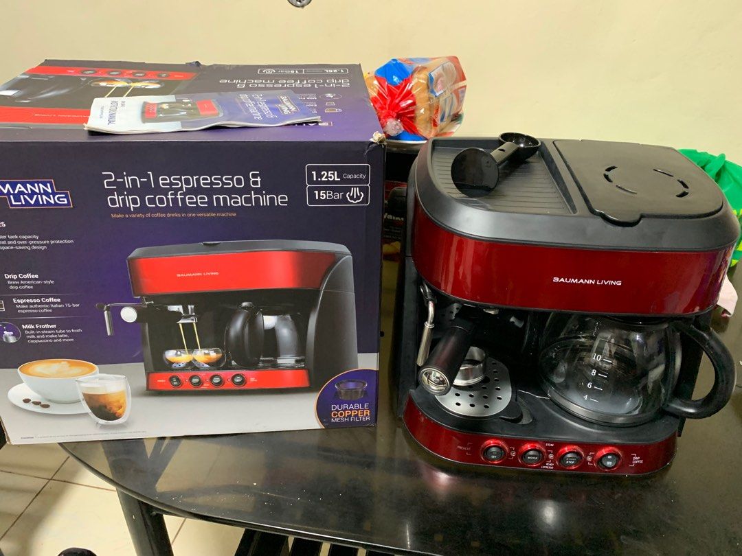 Coffee Maker Espresso & Drip Coffee Machine, TV & Home Appliances