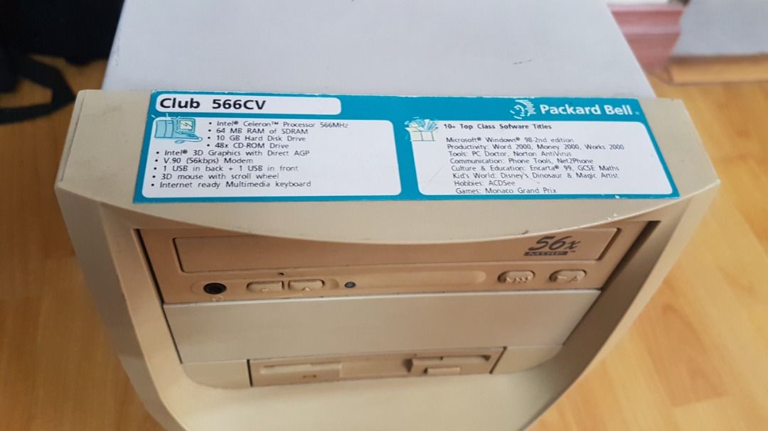 CPU unit Packard Bell Windows 98 Celeron, Computers & Tech ...