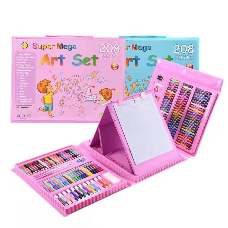 Crayon Set 208pcs / Crayon Mewarnai 208pcs & 150pcs Warna / Pensil