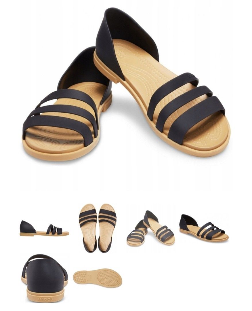 crocs flat sandals for women