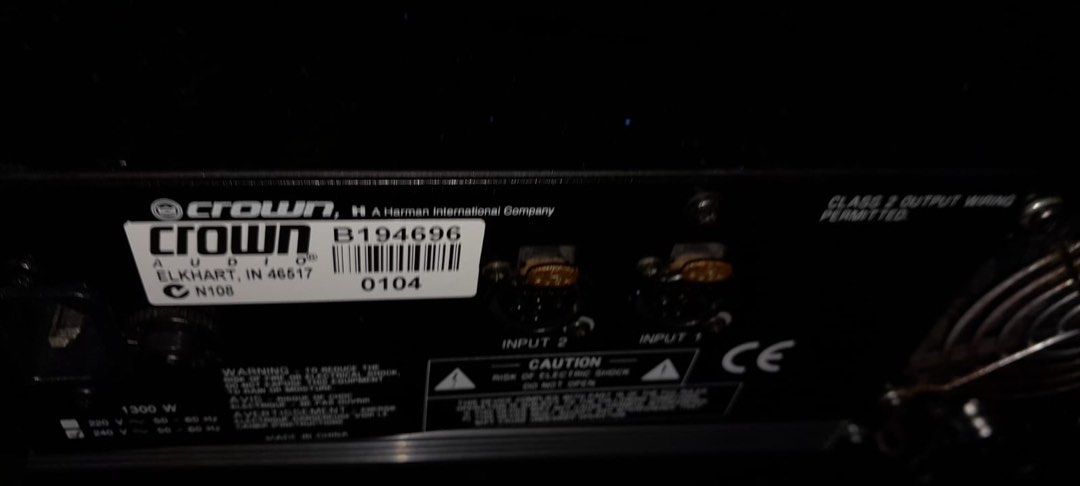 Crown XLS 402 Power Amplifier, Audio, Soundbars, Speakers & Amplifiers