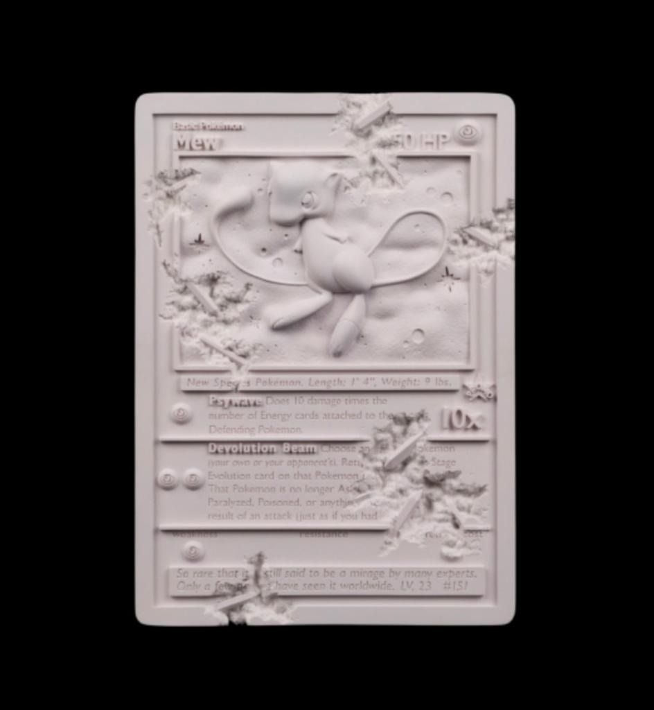 Daniel Arsham x Pokemon Crystalized Mew Card Sculpture (Purple 