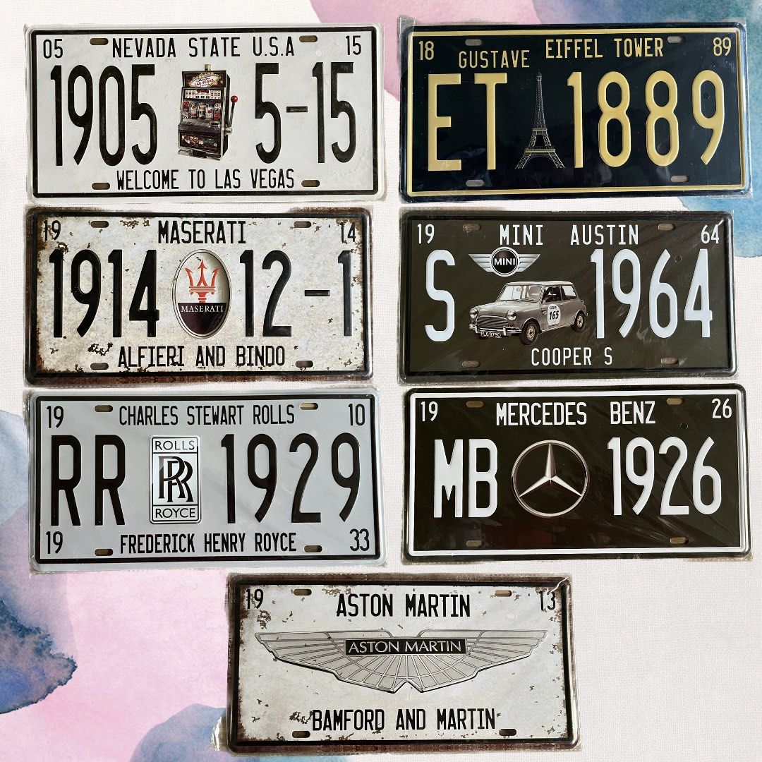 Decorative License plate Country and Cars, Everything Else, Others on