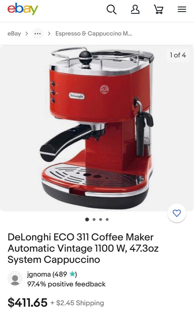 DeLonghi 2 in 1 Coffee Maker, TV & Home Appliances, Kitchen Appliances