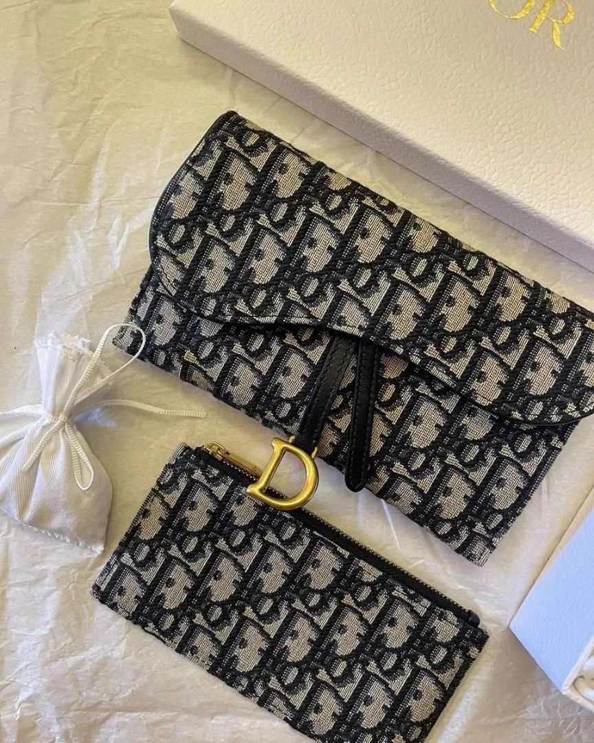 Saddle long wallet dior price best sale