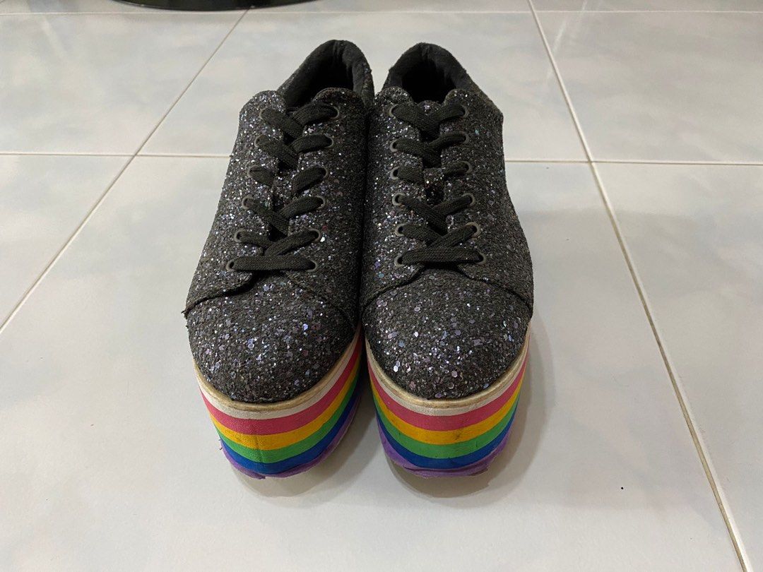 Rainbow best sale glitter sneakers