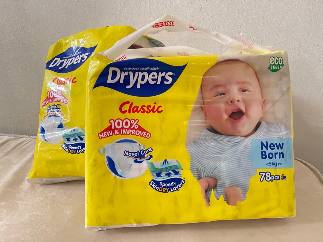 Drypers classic newborn outlet