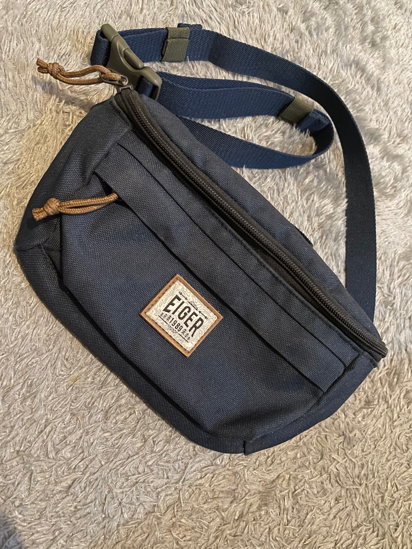 Eiger Waist Bag, Fesyen Pria, Tas & Dompet , Tas Selempang di Carousell