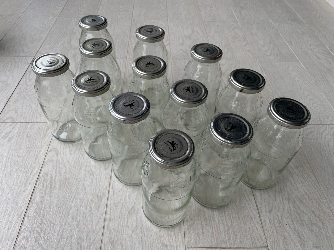 Empty glass containers, Furniture & Home Living, Kitchenware