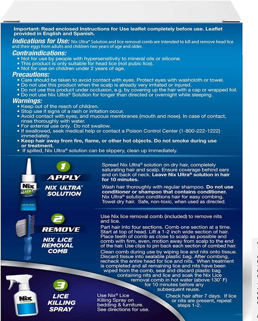 EXP 06/2023 Nix Ultra Super Lice Removal Kit Lice Removal Treatment