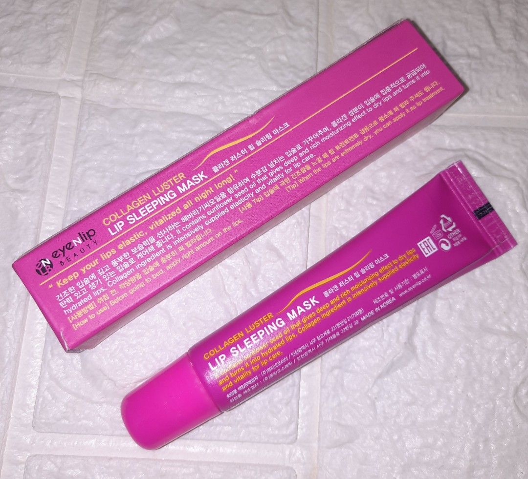 EyeNLip Beauty Collagen Luster Lip Sleeping Mask 15g (Made in Korea ...