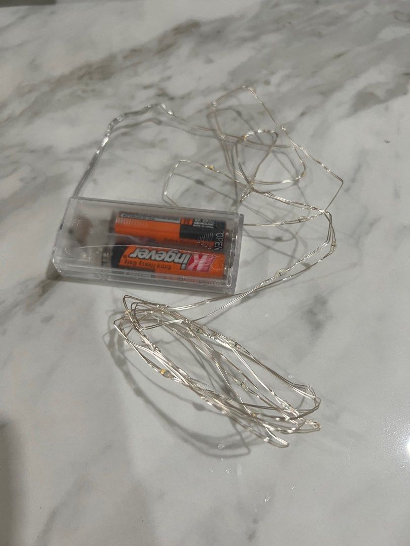 Fairy Lights 2m (Category: Lighting) located in San Juan City. Submitted by declutter_dens (Listing ID 1204057057, Image 1). Description: 2 meters Fairy Lights. Battery included 15 pcs available.