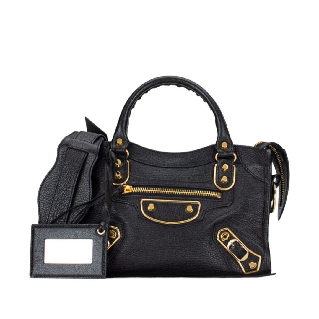 Fast Sale Excellent Balenciaga Mini City Black Ghw #V 2020 With