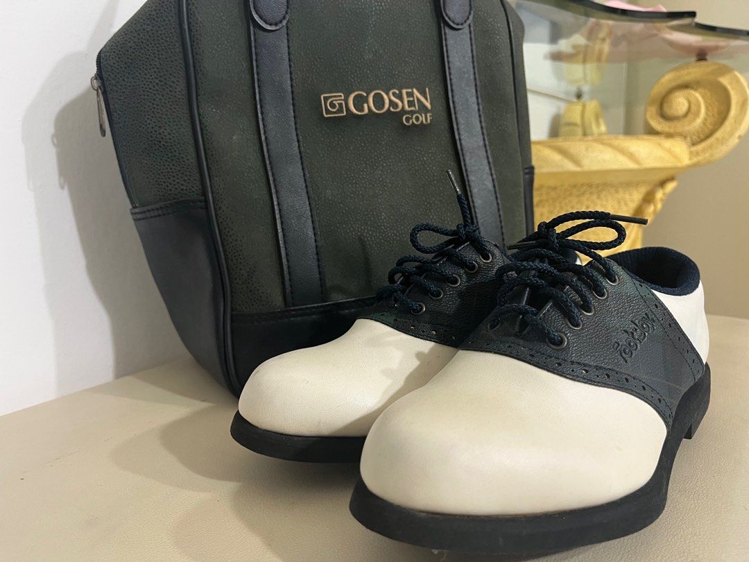 Golf sales leather shoes
