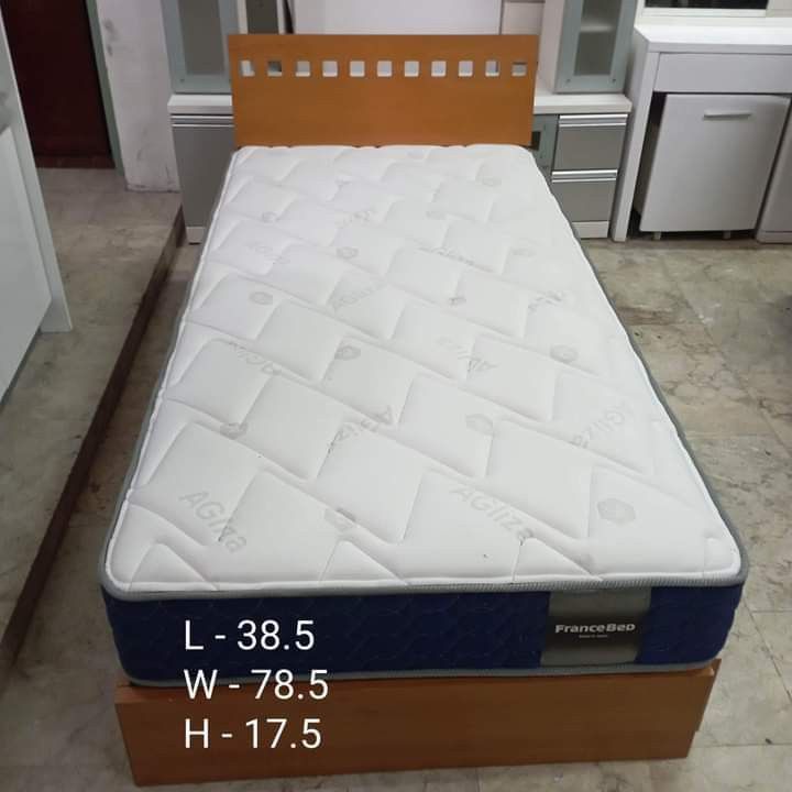 FranceBed Single Bed with Mattress ✓2 storage drawers ✓L38.5 W17